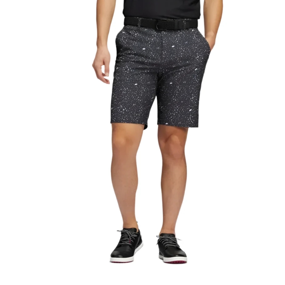 Adidas Men's Black Golf Flag Patterned Shorts Size 38 Golf Shorts